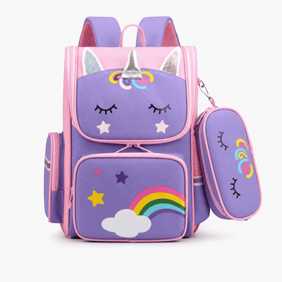 The Sunday Avenue Purple Girls Unicorn School Bag - Reggie