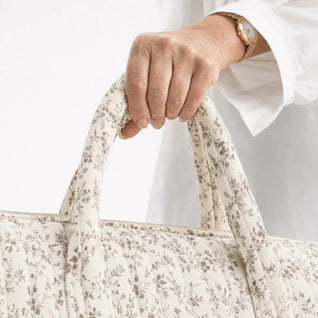 Quilted Floral Diaper Bag - Eleanor