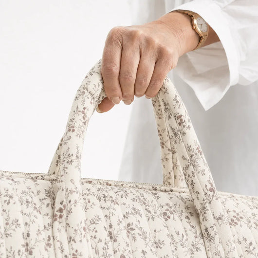 The Sunday Avenue Quilted Floral Diaper Bag - Eleanor