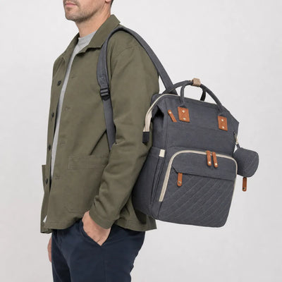 The Sunday Avenue Quilted Maternity Backpack - Rowena