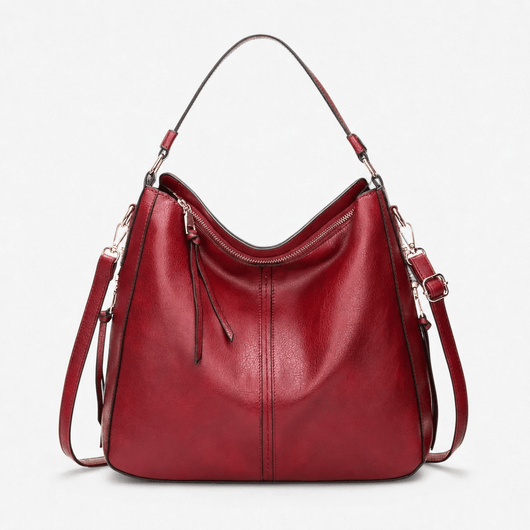 The Sunday Avenue Red Large Hobo Carryall - Arabella