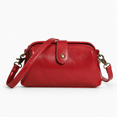The Sunday Avenue Red Libra Vintage Red Structured Shoulder Bag