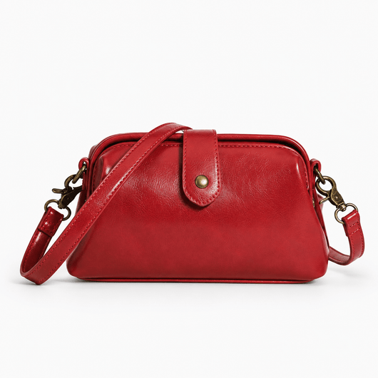 The Sunday Avenue Red Libra Vintage Red Structured Shoulder Bag
