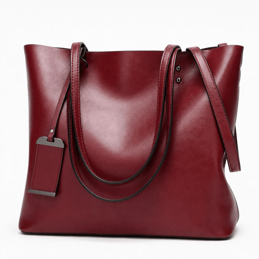 The Sunday Avenue Red Sleek Urban Tote - Josephine
