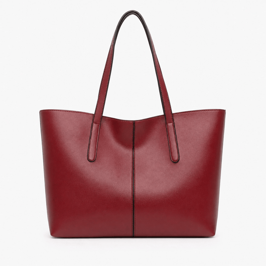 The Sunday Avenue Red Spacious Work Tote - Beatrice