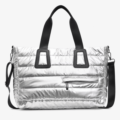 The Sunday Avenue Silver Cabin-Approved Travel Shoulder Bag - Finch
