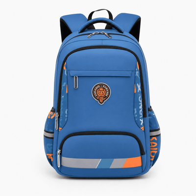 The Sunday Avenue Sky Blue Large Boys Primary School Backpack - Bertie