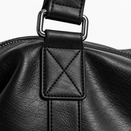 Large Leather Tote Bag with Removable Shoulder Strap - Wilhelmina