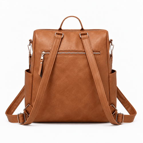 Convertible Vegan Leather Backpack Purse - Delphine