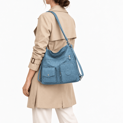 The Sunday Avenue Stacey Blue Convertible Multi-Pocket Bag