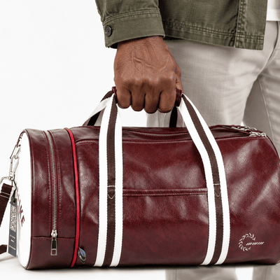 The Sunday Avenue Waterproof PU Leather Duffel Bag with Shoe Compartment