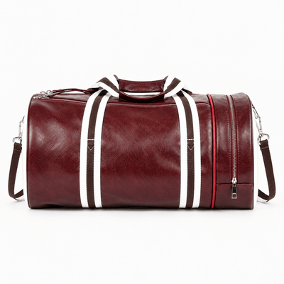 The Sunday Avenue Waterproof PU Leather Duffel Bag with Shoe Compartment
