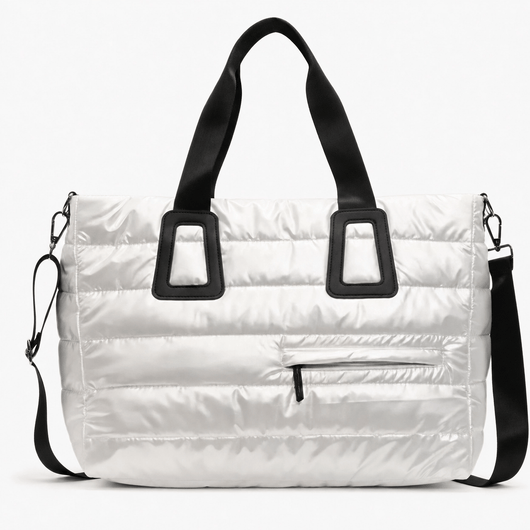 The Sunday Avenue White Cabin-Approved Travel Shoulder Bag - Finch