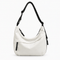 Nylon Hobo Shoulder Bag with Zip Closure - Isabella