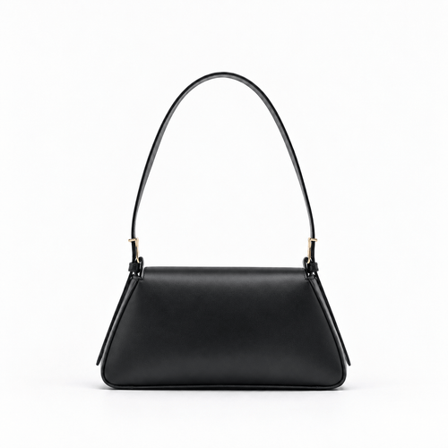 Women's Compact Shoulder Bag with Flap Closure - Branwen