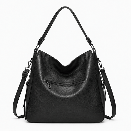 Women's PU Leather Multi-Compartment Shoulder Bag - Dahlia