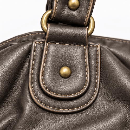Women's Retro Vegan Leather Multi-Pocket Shoulder Bag - Tallulah